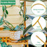 Kiouposy 2 Pack 15" Circle Trellis for Climbing Plants Indoor, Gold Small Plant Support Stakes, Flower Houseplant Hoya
