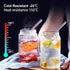 10 Pack Reusable Colorful Glass Straws, 8" Shatter-Resistant Bent Drinking Straws, Includes 2 Cleaning Brushes