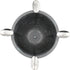 Stinky Cigar Box Pressed Ashtray with Four Stirrups, Antique Distressed