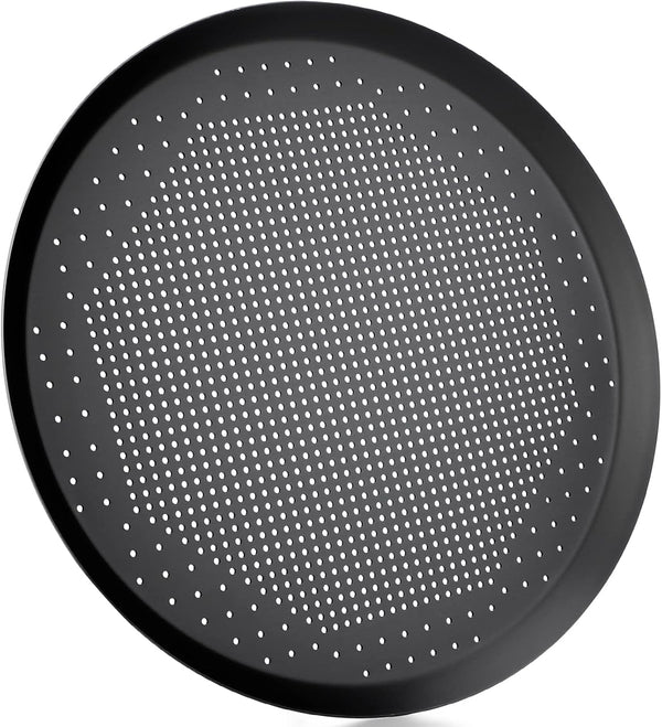 Beasea 14 Inch Pizza Pan, Perforated Heavy Duty Aluminum Alloy Round Pizza Crisper for Home Kitchen