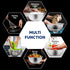 HIC Kitchen Mixing Bowl, Heavyweight 18/8 Stainless Steel, 6-Quart Capacity
