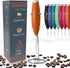 Elementi Handheld Milk Frother with Stand, Mini Mixer for Powder Drinks, Electric Whisk for Coffee, Specialty Kitchen