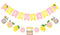 Pink Yellow Lemonade Banner for Stand Decorations, Lemon Sign Garland Summer Party Decor Supplies