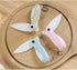 3 PACK Ceramic Paring Knife, Folding Pocket Knife, Super Sharp 2.3 Inch Blade for Fruit Peeling & Vegetable Cutting