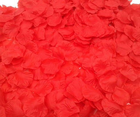 CODE FLORIST 2200 PCS Red Silk Rose Petals for Wedding Flower Decoration
