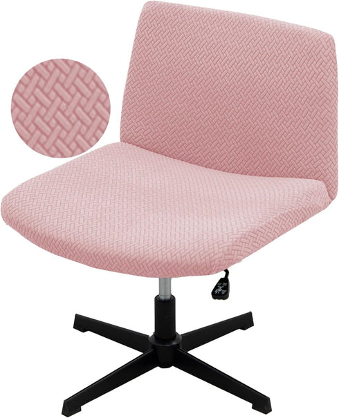 VZLQZJMKY Armless Armless Vanity Chair Cover Criss Cross Chair Cover Waterproof and Elastic Chair Slipcover Chair