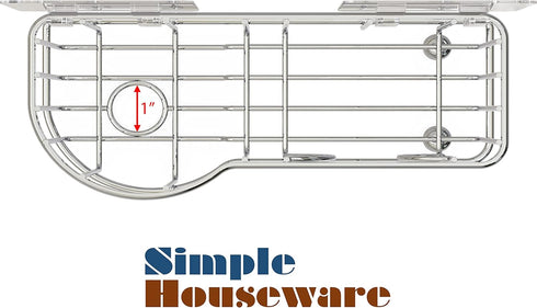 Simple Houseware Kitchen Sponge Holder with Adhesive Hooks