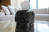 Skull Tissue Box Cover Square Black, Gothic Home Decor, Fits Most Square Tissue Boxes, Office Desk Organizer