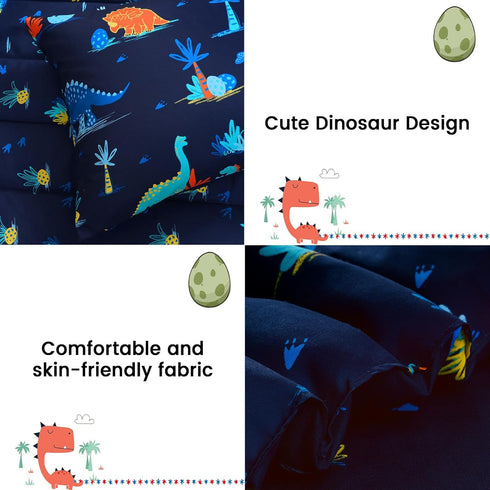 5 Set Set david's kids Piece Twin Comforter - Soft Breathable Bedding Twin for Boys Girls, Includes Quilted Comforter