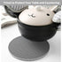 Silicone Trivet Mats - Heat Resistant Pot Holders for Hot Pots and Pans, 4 Pack Gray Trivets for Tables