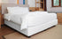 Box Spring Cover Queen Size, Jersey Knit & Stretchy Wrap Around Bed Skirt for Hotel & Home, White