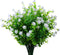 Artificial Plants Flowers Grass Shrubs, 8 Pack No Fade Faux Plastic for Indoor Outdoor Decoration