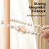 2 Pack, KLOGTSIND Magnetic Curtain Tiebacks, Curtain Holdbacks for Curtains Wood Bead Curtain Holders for Boho Bedroom
