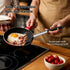 E-far Silicone Spatula Set of 2, Solid & Slotted Turner for Nonstick Cookware, Heat Resistant