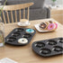 Tiawudi Non-Stick 6-Cavity Donut Baking Pans, Set of 2 for Full-Sized 3 1/4" Donuts