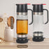YIK TUNG 12 Oz Glass Honey Dispenser Pot with Silicone Base No Drip Honey Container Jar, Maple Syrup Dispenser