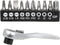 Performance Tool W9127 72-Tooth Mini Ratchet & Bit Set with 10pc Bits, Chrome Vanadium Steel