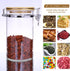 Matifaner Countertop Tea,40 Fluid-oz,Pack 3 Glass Coffee Storage Containers with Bamboo Shelf,Ground Coffee Holder