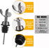 1 Weighted Stainless Steel Bottle Pourers, Auto Flip Feature Self Closing Olive Oil Dispenser Spout with Cleaning