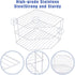 SIBAO 3-Tier Counter (10 7.5 Inch)(White) Corner Shelf and Cabinet Organizer - Steel Metal Wire - Rust Resistant
