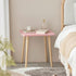 FORAOFUR Small Accent Table, Modern Mini Coffee Table with Natural Wood Legs, Quick Assembly End Furniture for Bedroom