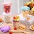 Blushtier 10 24 oz Pcs Overnight Oats Containers with Lids Leak Proof Oats Jars Reusable Plastic Food Storage Meal Prep