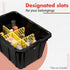 Universal 27-gal. Tough Storage Tote Divider, 6-slot Strong Box Divider for Storage Containers, Easy to Attach