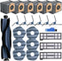eufy X10 Pro Omni Robot Vacuum Replacement Parts Kit, 1 Roller Brush, 3 HEPA Filters, 6 Side Brushes, 6 Mop Cloths, 6
