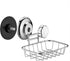 SANNO Suction Cup Soap Holder, Soap Dish Saver Tray for Shower Wall, Bathroom, Stainless Steel