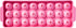 Hutzler Ice Ball Tray, 24 Balls, Pink