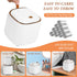Mini Countertop Trash Can with Press Type Lid, 12 Rolls of Trash Bags, Tiny Desktop Trash Can for Bathroom, Home Office
