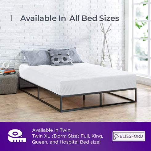 BLISSFORD Heavy Duty Plastic Mattress Protector, Twin Size Fitted Vinyl, 100% Waterproof