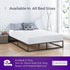 BLISSFORD Heavy Duty Plastic Mattress Protector, Twin Size Fitted Vinyl, 100% Waterproof
