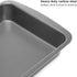 Ecolution Non-Stick Toaster Oven Bakeware Set, 4-Piece Carbon Steel, Easy to Clean, Gray