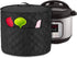 Luxja Dust Cover for 8 Quart Instant Pot, Cloth Cover with Pockets, Black Quilted Fabric