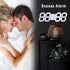 EDUP HOME 3D LED Digital Wall Clock/Desk Alarm Clock with Remote Control, 9.7" LED Night Light