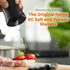 HOME EC Original Salt and Pepper Shakers Set - Black Spice Dispenser with Adjustable Pour Holes for Salts and Ground