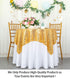 ShinyBeauty Sequin Tablecloth Table Linen Cover for Wedding Party Decor Backdrops ~1122S (54x54-Inch, Gold)
