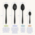 GIR Heat-Resistant Kitchen Spoons, Nonstick for Mixing and Cooking, Ultimate 13 IN, Black