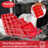Walfos Non-Stick Silicone Mini Loaf Pans - 9 Cavities Baking Mold for Mini Loaf, Cake, Bread, Set of 2