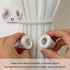 Magnetic Curtain Tiebacks 2 Pack, Outdoor Rope Tie Backs for Decorative Window Treatment, White