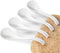Set of 4 Asian Ceramic Soup Spoons, Long Handle, Non-slip Bottom, for Ramen, Miso, Wonton, Pho, and Noodle Soups