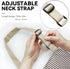 NLUS 2 Pack Cooking Aprons for Women with Pockets, Adjustable Kitchen Bib Aprons (Brown Pinstripes)