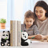 Whbbbj 2pcs Cute Panda Decorative Bookends, Resin Unique Animal Book Ends, Fun Modern Home Sculptures, Modern Panda