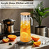 40 Oz Milk(1PCS, Acrylic Water Pitcher with Lid, Small Plastic Transparent Iced Tea Water Jug Drink Pitcher Beverage