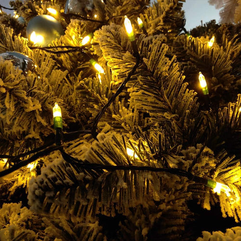18ft 50 8 LED Battery Operated Christmas Lights, Modes with Timer - Waterproof for Indoor & Outdoor Decor