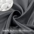 Adubor Silk Pillowcase, Mulberry Silk Pillow Case, 23 Momme 6A Grade Fibers, 900 Thread Count, Standard 20''×26'',