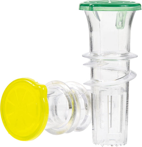 YZC Lemon Squeezer – 2-Pack BPA-Free Plastic Lime Juicer with Lid for Cocktails and Drinks
