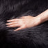 Ashler Faux Fur Rug, Black Area Rug, Fluffy Sheepskin Fur, Ultra Soft 2 x 3 Ft, Machine Washable Shag Rug for Nursery,