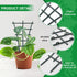 SYWHXY 12 Pack Stackable Mini Climbing Plant Trellis for Indoor Potted Plants, Flower Pots Support, Peas, Hoya, Pothos